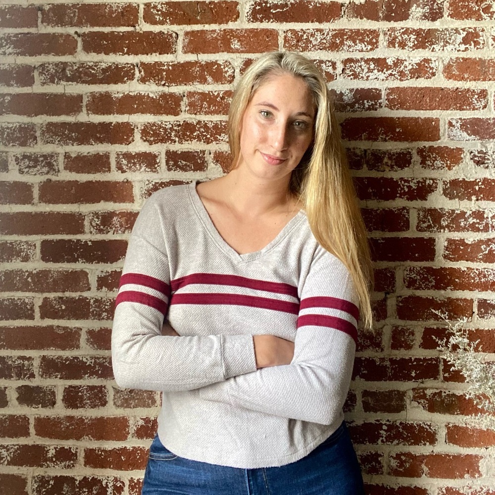 socialite gray & burgundy long sleeve - Picture 6 of 6